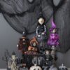 Halloween Witch Decor (Set of 3) - Black / Orange / Purple - Image 9