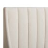 Aspen - King Vertical Tufted Headboard Platform Bed Set - Light Beige - Image 7