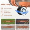 Hardshell Luggage Sets 3 Piece Carry - On Suitcase Double Spinner Wheels With Tsa Lock - Coppery - Image 6