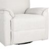 360° Swivel Upholstered Manual Recliner Chair Theater Recliner Sofa Nursery Glider Rocker For Living Room - Beige - Image 23