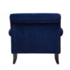 Alana Lawson - Accent Arm Chair Metal Casters - Navy Blue - Image 4