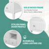 Bathroom Vanity Base Only, Solid Wood Frame And MDF Boards - White - Image 9