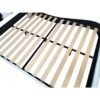 King Size Upholstered Platform Bed Frame With LED Lighting, Bluetooth Connection To Play Music Control, Backrest Vibration Massage, Curve Design, Wood Slat Support, Exhibited Speakers - White - Image 8