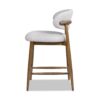 Locke - Modern Upholstered Counter Stool With Frame - Salt / Pepper - Image 4