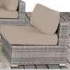 Luxury Outdoor Patio Sofa Set With Cushions All Weather Wicker Furniture For Garden, Backyard, Or Poolside Lounge Durable, Modern Design - Gray - Image 2