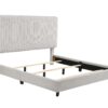 King Size Upholstered Platform Bed - Minky Stone - Image 2