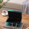 Bethany - Aqua Jewelry Box, Stackable Decorative Storage Boxes & Lids - Colorful - Image 4