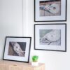 Rope Wall Art With Frame, Wall Decor For Living Room (Set of 3) - White / Black - Image 9