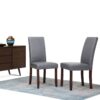 Acadian - Parson Dining Chair (Set of 2) - Stone Gray - Image 10