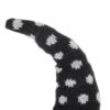 Sitting Gnome With Broomstick & Soft Legs, For Halloween Decor - Black White - Image 2