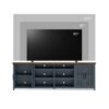 Nantucket - TV Stand Console For TVs Up To 100" - Blue Denim, Whiskey - Image 8