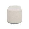 Fuji - Oval Storage Bench, Upholstered - Ivory White - Image 3