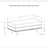 Morrison - Large Rectangular Ottoman - Caramel Brown - Image 8
