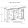 Connaught - Low Storage Cabinet - Antique White - Image 11