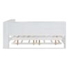 Wooden Full Size Daybed With Twin Size Trundle, Daybed With Storage Shelf And USB Charging Ports - White - Image 8