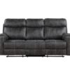 Hirah - Manual Recliner Sofa With Cupholder Function - Dark Gray - Image 3