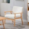 Bahamas - Linen Fabric Chair - Beige - Image 4
