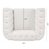 1 Seater Sofa For Living Room - White - Image 16