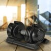 52Lbs Adjustable Dumbbell Steel And Plastic - Black - Image 9