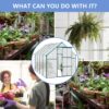 6X10Ft Polycarbonate Greenhouse Raised Base And Anchor Aluminum Heavy Duty Walk-In Greenhouses For Outdoor Backyard In All Season - Green - Image 7