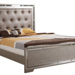 Alana - Full Bed - Silver Champagne