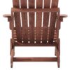 Oversize Outdoor Folding Adirondack Chair, Patio Chair For Garden Backyard Porch Pool Deck Firepit - Coffee - Image 23