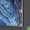 Framed Art Panels, Unique Marbled Design (Set of 2) - Blue - Image 11