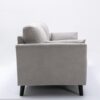 Damian - Woven Fabric Sofa - Light Gray - Image 5