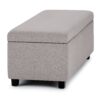 Avalon - Storage Ottoman Bench - Cloud Gray - Image 4