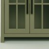 Vineyard - 97" Fireplace TV Stand Console For TVs Up To 100" - Sage Green And Fruitwood Finish - Image 5