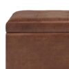 Cosmopolitan - Storage Ottoman - Distressed Saddle Brown - Image 6