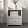 Twin Bed With Headboard And Footboard For Kids, Teens, Adults, With A Nightstand - White - Image 7