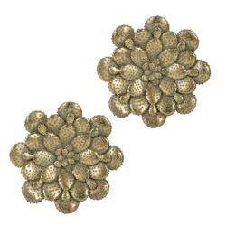 Succulent Wall Plaque Resin (Set of 2) - Gold