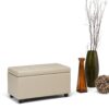 Cosmopolitan - Storage Ottoman - Satin Cream - Image 8