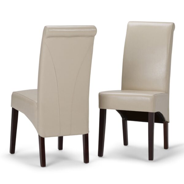 Avalon - Deluxe Parson Dining Chair (Set of 2) - Satin Cream