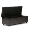 Kingsley - Large Storage Ottoman - Coffee Brown - Image 3