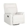 360° Swivel Upholstered Manual Recliner Chair Theater Recliner Sofa Nursery Glider Rocker For Living Room - Beige - Image 11
