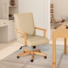 Dumont - Modern Farmhouse High Back Executive Home Office Chair - Neutral Cream Beige / Natural - Image 7
