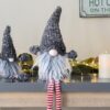 Christmas Gnomes Decorations, Christmas Table Home Ornaments For Holiday Party Gifts (Set of 4) - Gray - Image 2