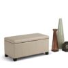 Dover - Storage Ottoman Bench - Satin Cream - Image 10