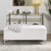 Madelyn - Modern Storage Bench - Bright White Dye - Image 11