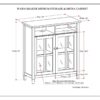 Warm Shaker - Medium Storage Media Cabinet - Tobacco Brown - Image 10