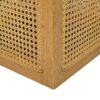 Nina - Cane Webbing Cube Ottoman - White - Image 3