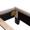 Queen Size Upholstered Platform Bed, Box Spring Needed - Beige - Image 8
