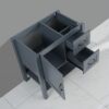 Bathroom Vanity With Mirror And Top Only - Gray - Image 10