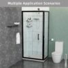 ABS & Acrylic Shower Base With Drain Kit And Stainless Steel Cover - White - Image 8