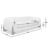 Alpine - Sherpa Sofa - Ivory White - Image 13