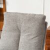 Accent Rocking Chair & Footrest High Back Rubber Wood Rocking Legs Bedroom Living Space - Gray - Image 10