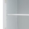 Tall Bathroom Storage Cabinet With Glass Doors, Free-Standing, Two Drawers, And Adjustable Shelves, MDF Board, Painted Perfect For Displaying Your Favorite Items - White - Image 23