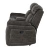 Steban - Console Reclining Loveseat - Gray - Image 4